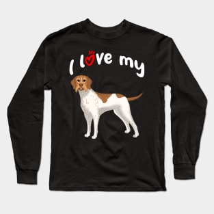 I Love My German Wirehaired Pointer Dog Long Sleeve T-Shirt